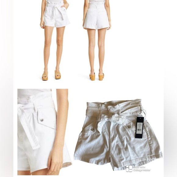 Veronica Beard NWT Nori Shorts White High-Waisted Shorts - Picture 1 of 5